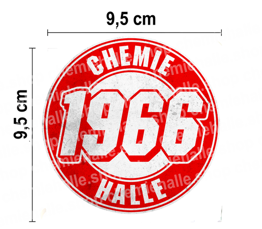 50 runde Chemie Halle Aufkleber
