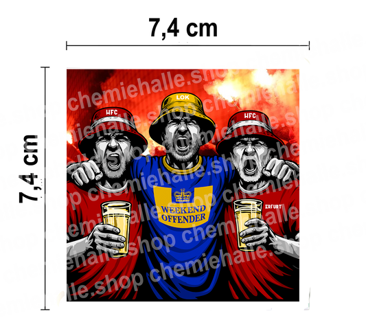 Niemals allein - Aufkleber