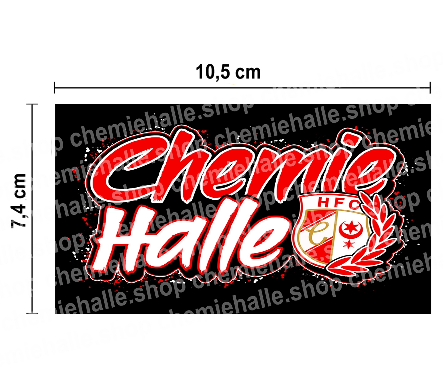 50 Aufkleber Chemie Halle