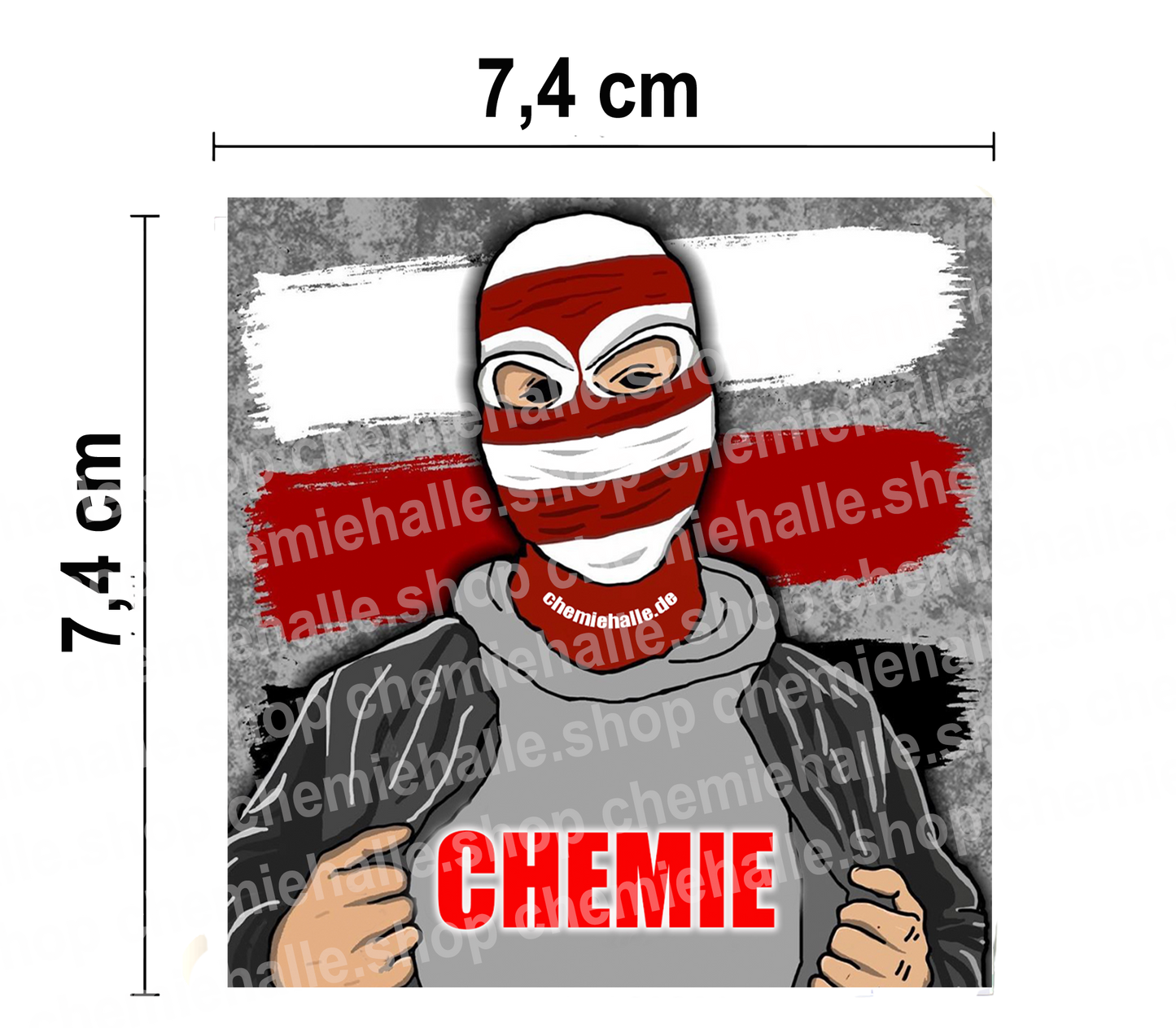 50 - Lifestyle Chemie Halle - Aufkleber