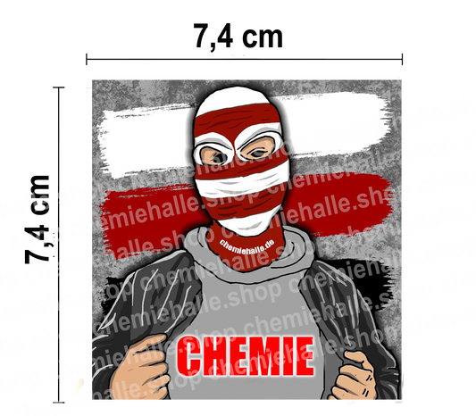 50 - Lifestyle Chemie Halle - Aufkleber