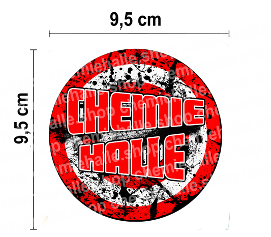 50 runde - Chemie Halle - Aufkleber