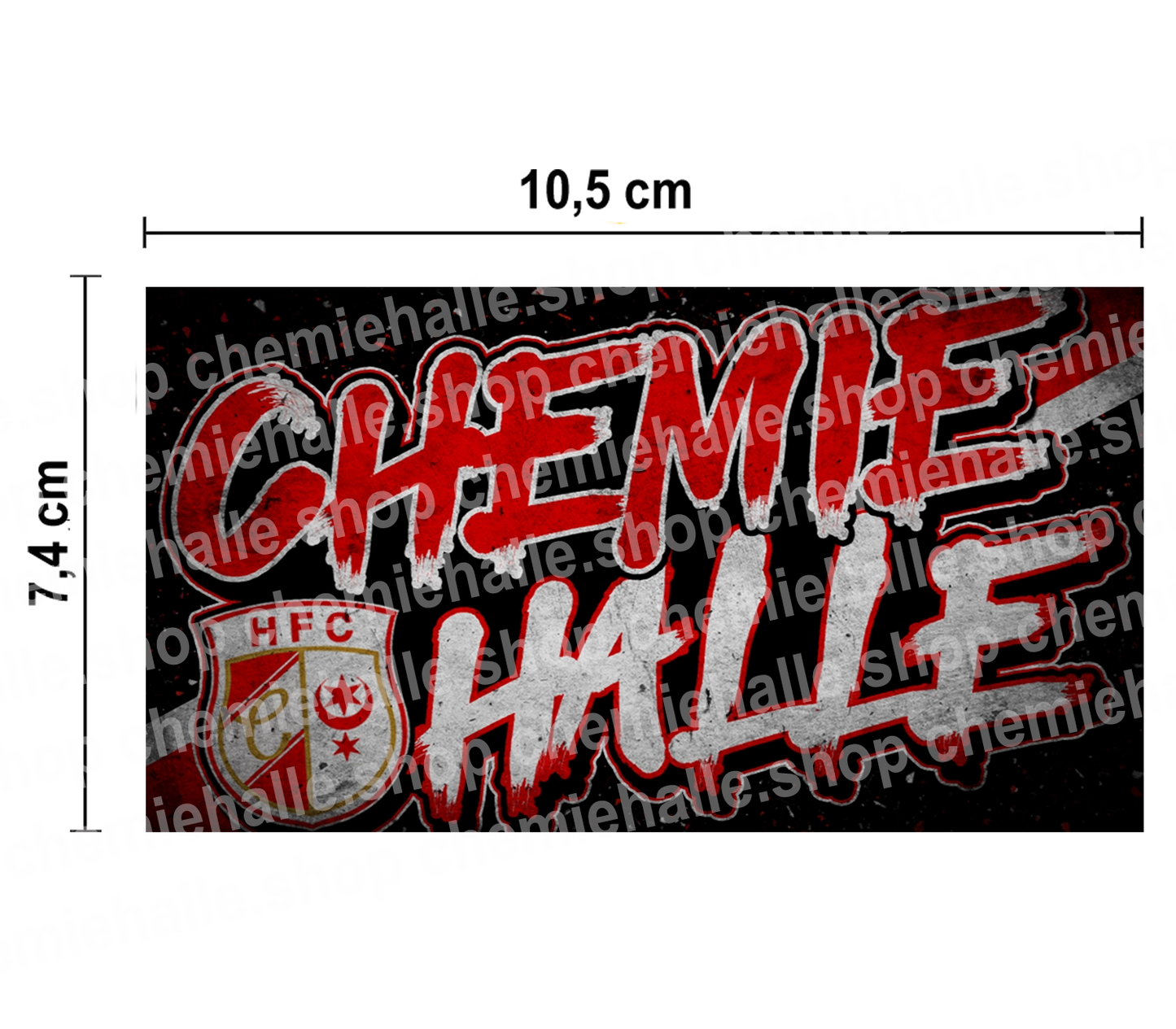50 Aufkleber Chemie Halle