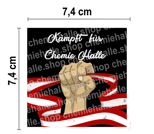 50 - Kämpft für Chemie Halle - Aufkleber